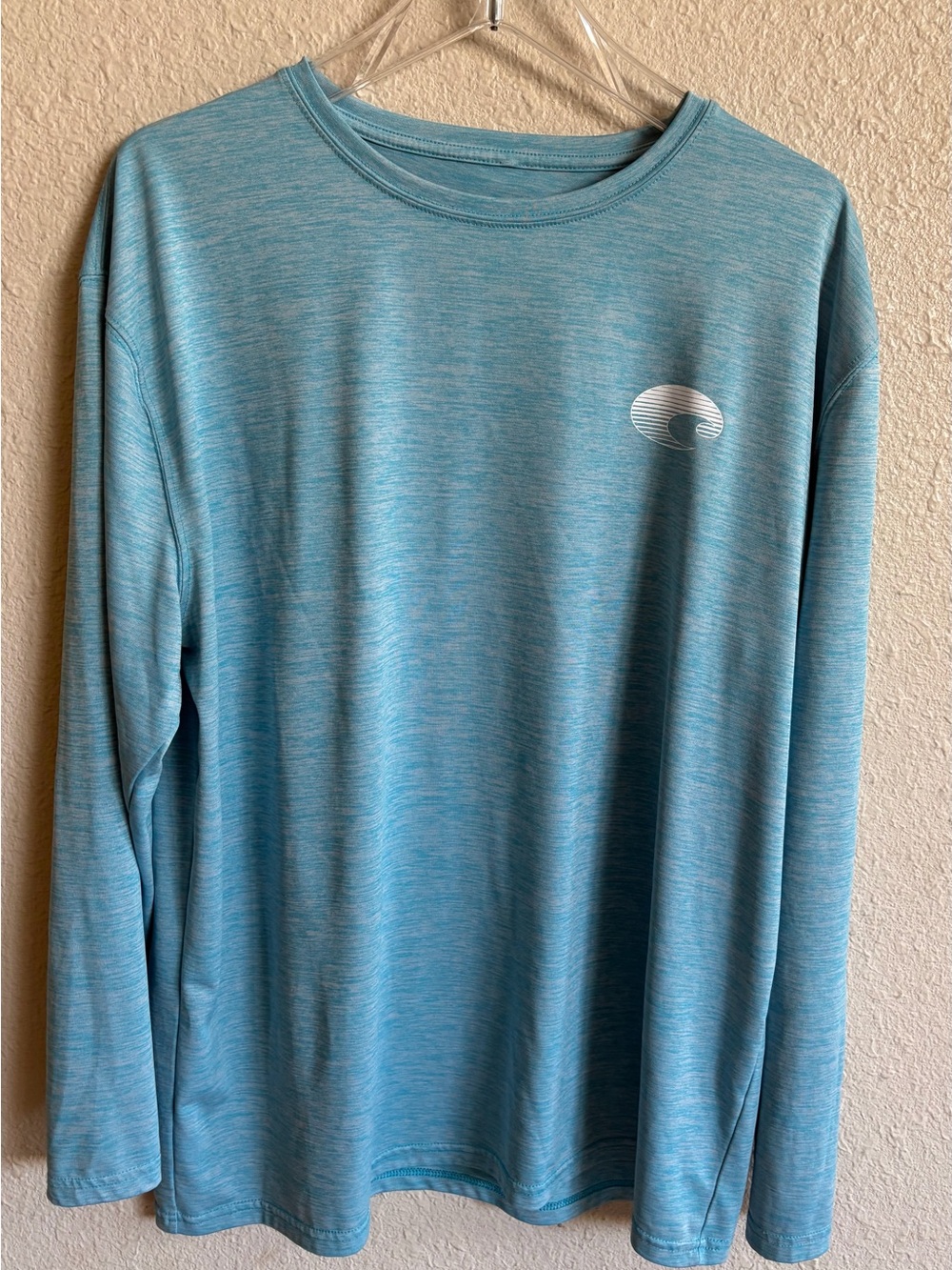Costa Del Mar Light Blue Men's Long-Sleeve lightweight fishing shirt size XL